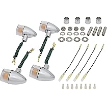 SR400/500 POSH 砲弾タイプウィンカーセット Amazon | ポッシュフェイス(POSH FAITH) バイク用品 ウインカー